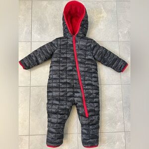 EUC Snozu Infant Fleece Lined Quilted Snowsuit